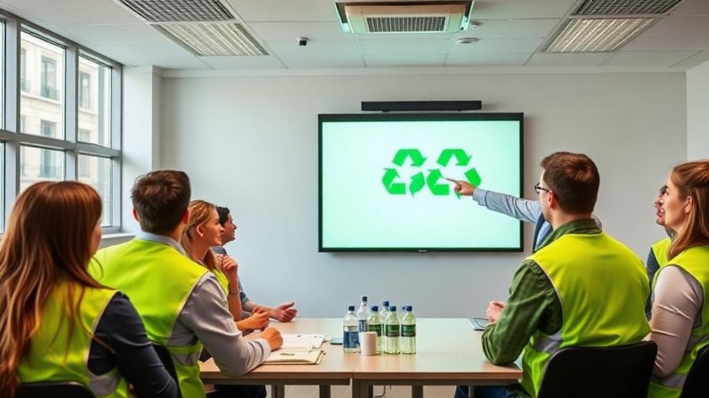 Treinamento e operação da gestão de resíduos